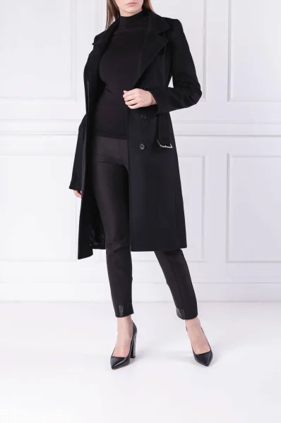Wool coat Cetiva BOSS BLACK black