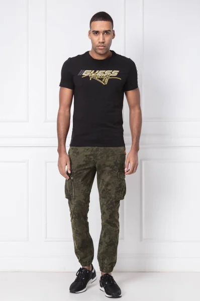 Trousers CARGO | Straight fit Superdry green