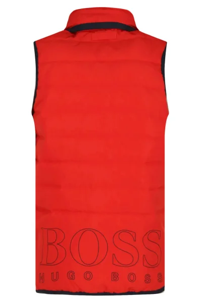 Bezrękawnik | Regular Fit BOSS Kidswear czerwony