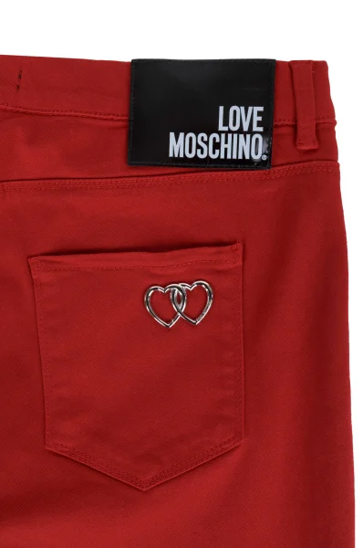 Jegginsy Love Moschino czerwony
