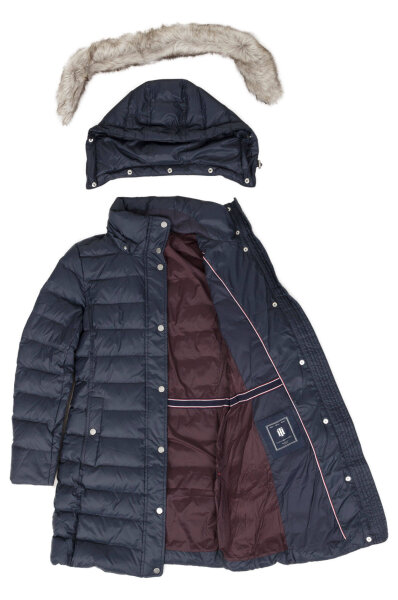 tommy hilfiger tyra down coat navy