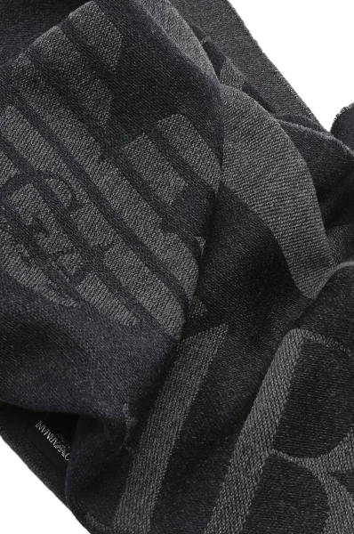 woolen scarf Emporio Armani charcoal