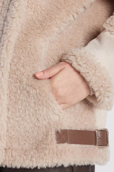 Shearling coat REBBIO | Regular Fit Marella beige