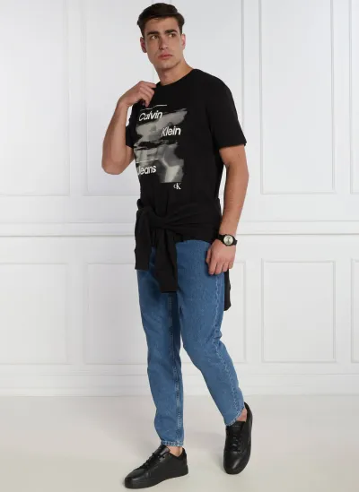 大人気★  Jeans★ CKJ HeavyCotton Crewneck Tshirt t-shirt Calvin Klein Jeans | regular fit | color Cream