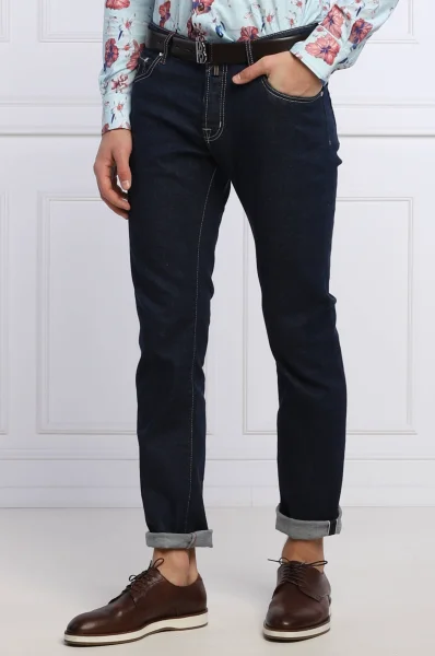 джинси nick ltd | slim fit Jacob Cohen темно-синій