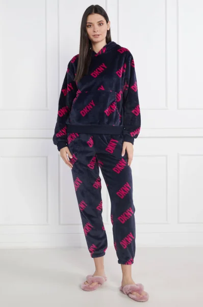 Piżama | Regular Fit DKNY SLEEPWEAR granatowy