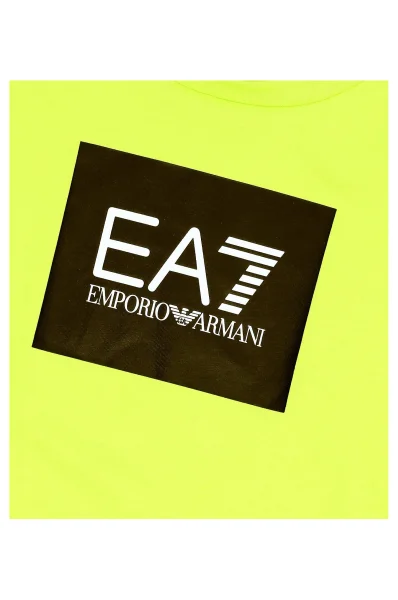 T-shirt | Regular Fit EA7 limonkowy