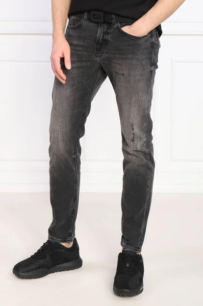 джинси taber zip bc-c | tapered fit BOSS ORANGE графітовий