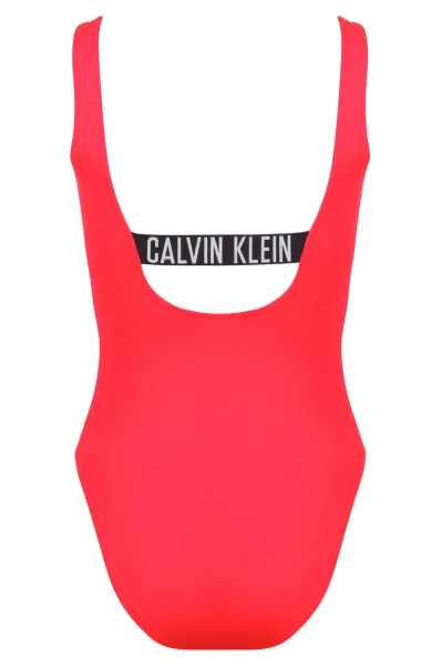 Strój kąpielowy Square scoop Calvin Klein Swimwear różowy
