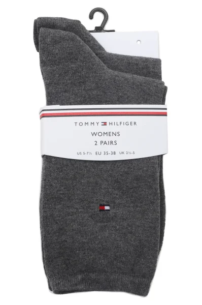 Socks 2-pack Tommy Hilfiger charcoal