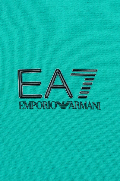 T-shirt | Regular Fit EA7 turkusowy