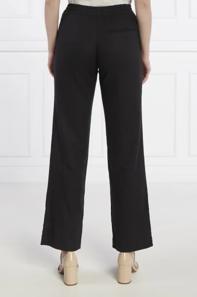 Linen trousers Hoys string | Straight fit Samsøe Samsøe black