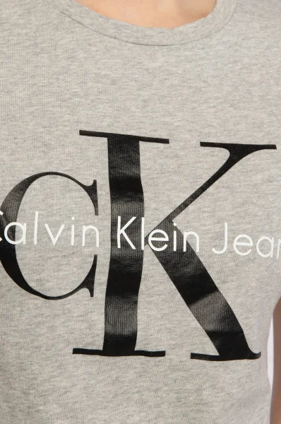 T-shirt | Regular Fit CALVIN KLEIN JEANS popielaty