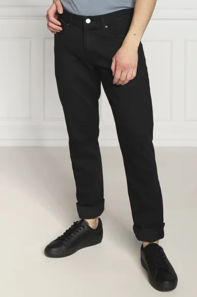 джинси | slim fit Calvin Klein чорний