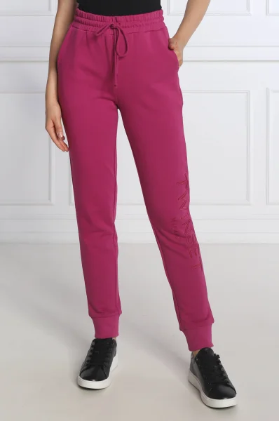 Spodnie dresowe | Regular Fit TWINSET fioletowy