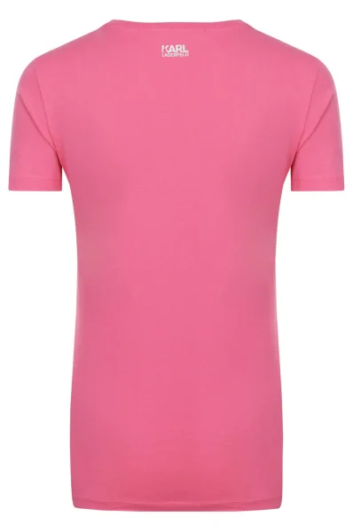 T-shirt Lightning Bolt Karl Lagerfeld różowy