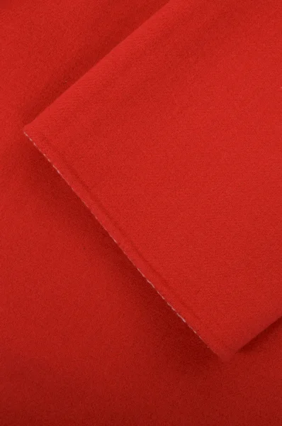 Wełniany płaszcz dwustronny Emporio Armani czerwony