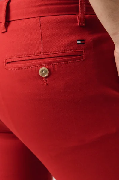 Spodnie Chino bleecker | Slim Fit Tommy Hilfiger czerwony