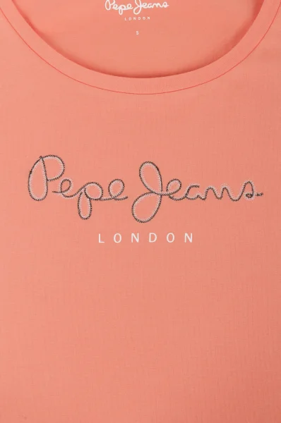 T-shirt Verna | Regular Fit Pepe Jeans London pomarańczowy