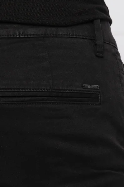 Spodnie chino Schino | Slim Fit BOSS ORANGE czarny