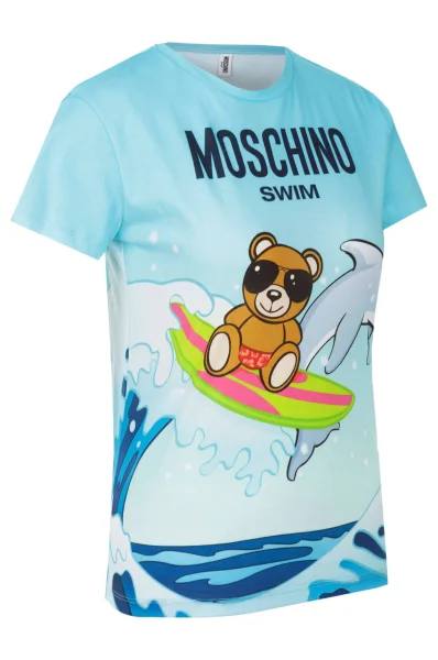 T-shirt Moschino Swim niebieski