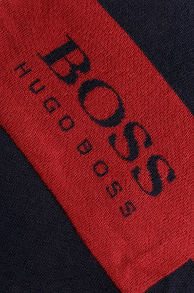 Double sided scarf BOSS GREEN navy blue