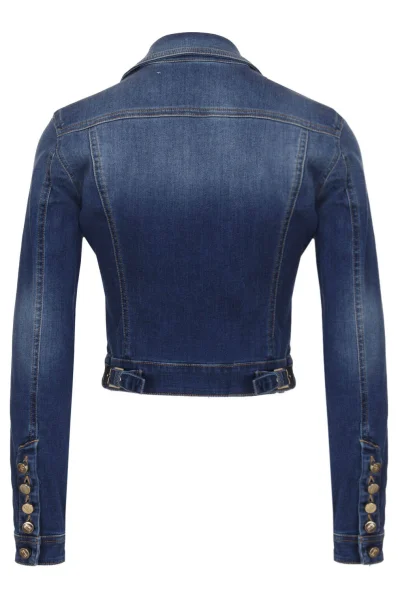 Kurtka jeansowa Elisabetta Franchi niebieski