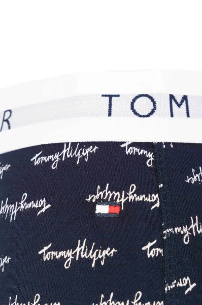Spodnie od piżamy Iconic print Tommy Hilfiger granatowy