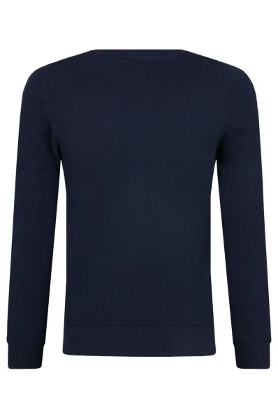 светр | regular fit BOSS Kidswear темно-синій