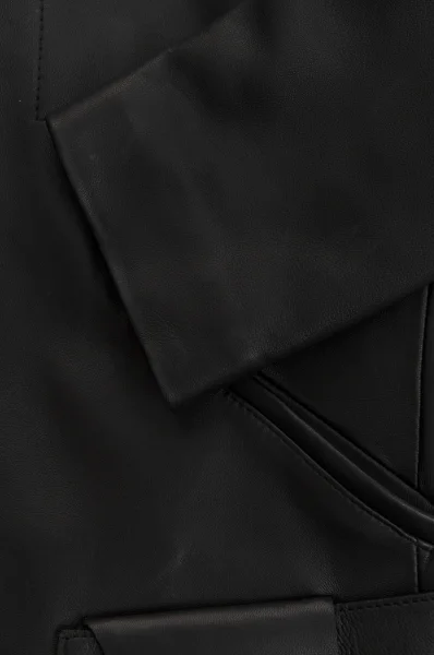 Leather jacket Sanuvo BOSS BLACK black