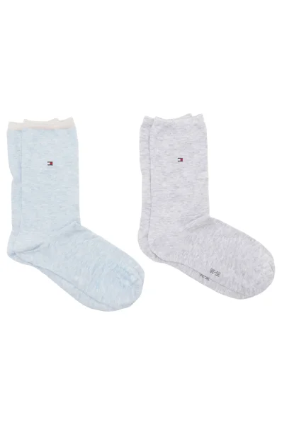 Socks 2-pack Tommy Hilfiger ash gray