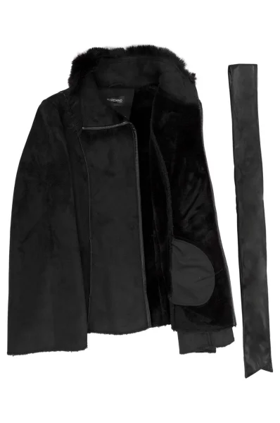 Shearling coat Marciano Guess black