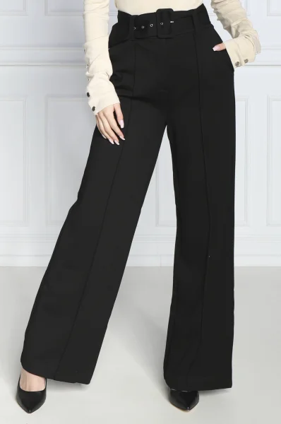 штани з ремінцем daryl | relaxed fit GUESS чорний