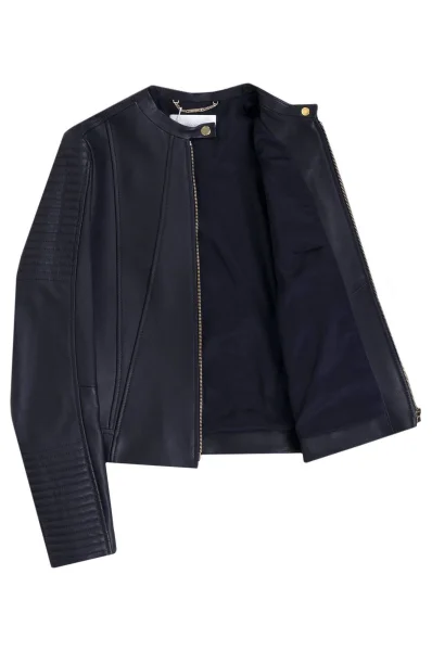 Saviza Leather Jacket BOSS BLACK navy blue