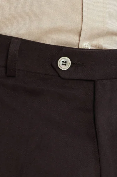 Spodnie denz turn up | Slim Fit Oscar Jacobson kasztanowy