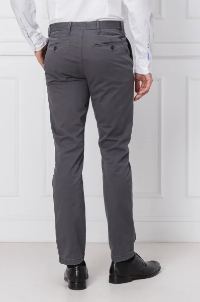 Trousers chino core denton | Straight fit Tommy Hilfiger gray