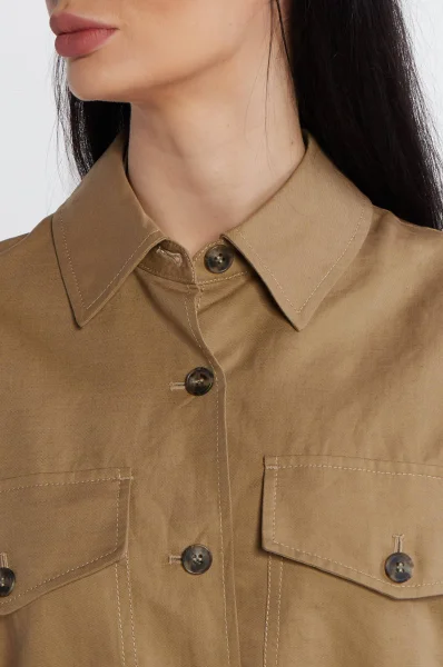 Jacket VICARIO | Relaxed fit | with addition of linen Weekend MaxMara beige