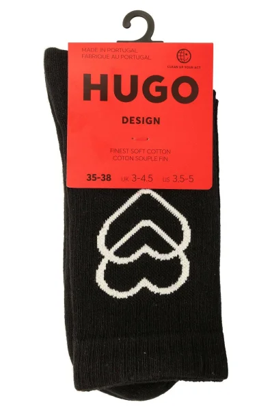 Skarpety LOVE Hugo Bodywear czarny