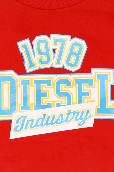 T-shirt | Regular Fit Diesel czerwony