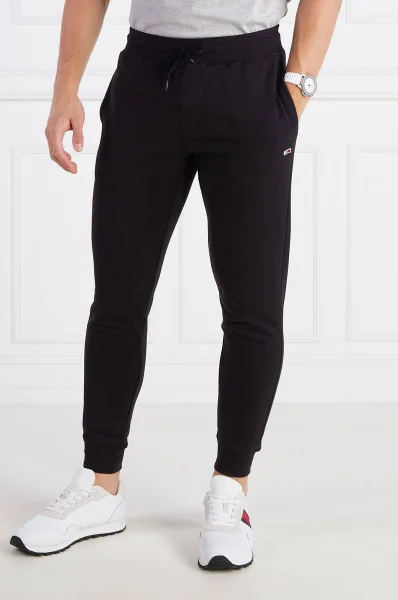 Sweatpants TJM SLIM FLEECE SWEA | Slim Fit Tommy Jeans black
