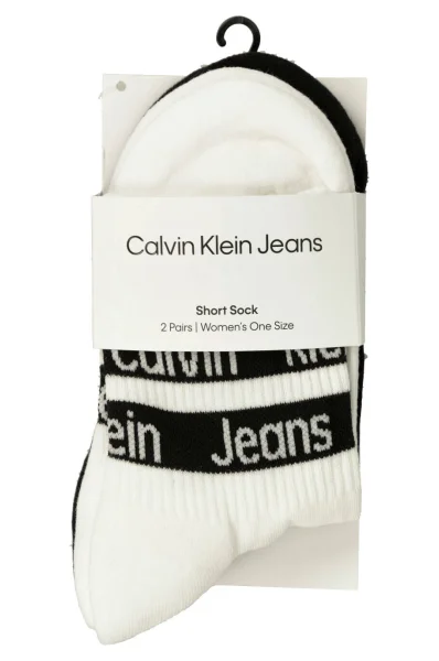 шкарпетки 2 пари 2p logo ribbon CALVIN KLEIN JEANS чорний