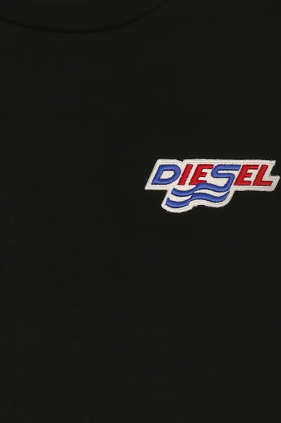 футболка | regular fit Diesel чорний