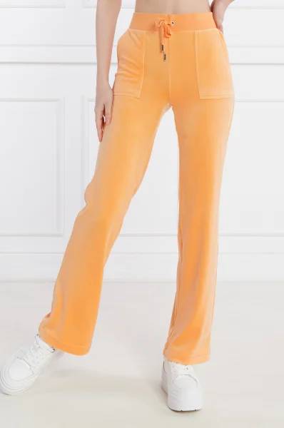 Spodnie dresowe Del Ray | Regular Fit Juicy Couture pomarańczowy