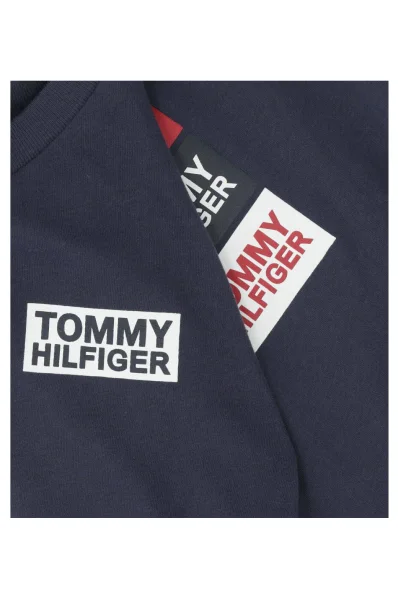 Longsleeve BOX | Regular Fit Tommy Hilfiger granatowy
