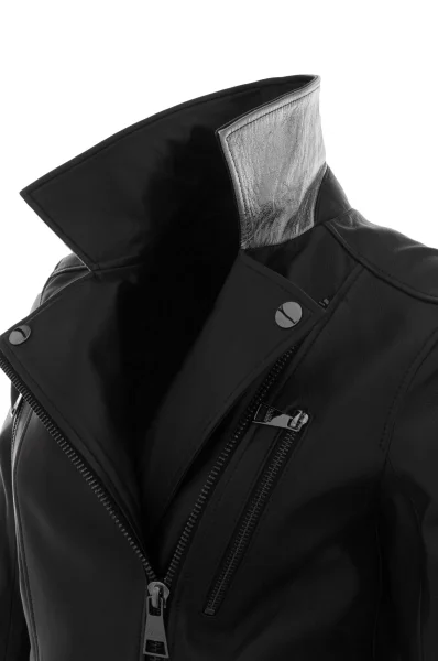 Skórzana ramoneska Odina Biker Karl Lagerfeld czarny