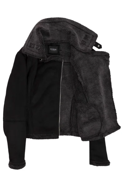Sheepskin coat GUESS black