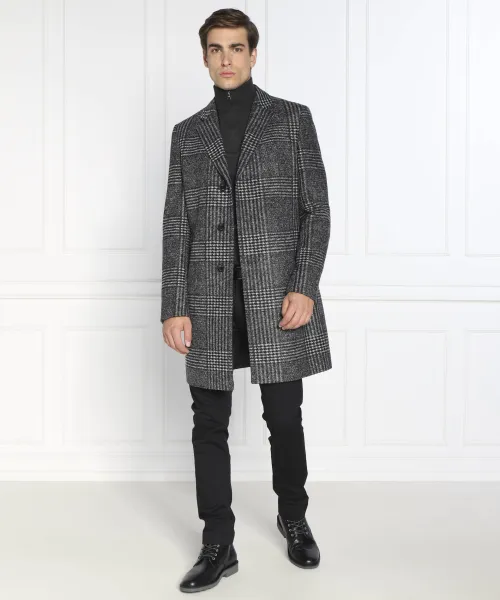 Coat H-Hyde-J-224 | with addition of wool BOSS BLACK | Gray | Gomez.pl/en