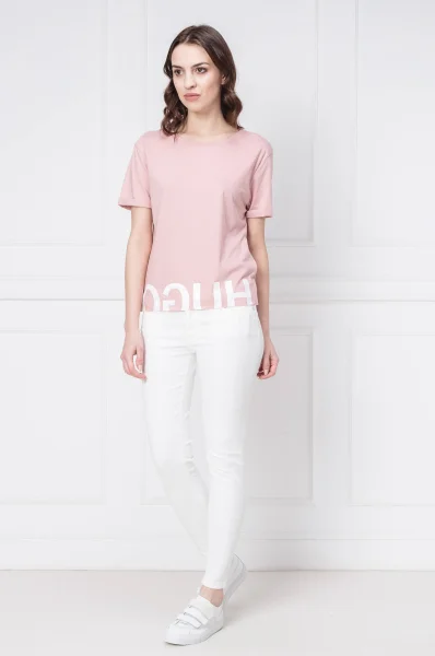 T-shirt Dennasi | Loose fit HUGO powder pink