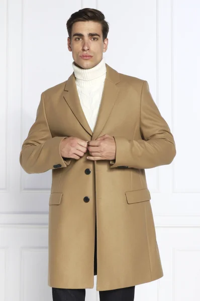 woolen coat migor HUGO beige