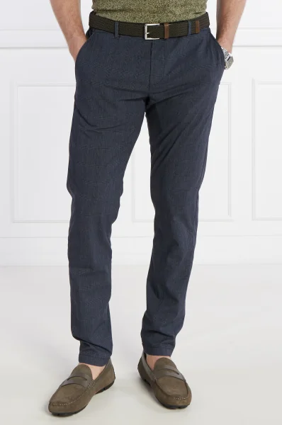 Spodnie chino Maxton | Regular Fit | z dodatkiem lnu Joop! Jeans granatowy